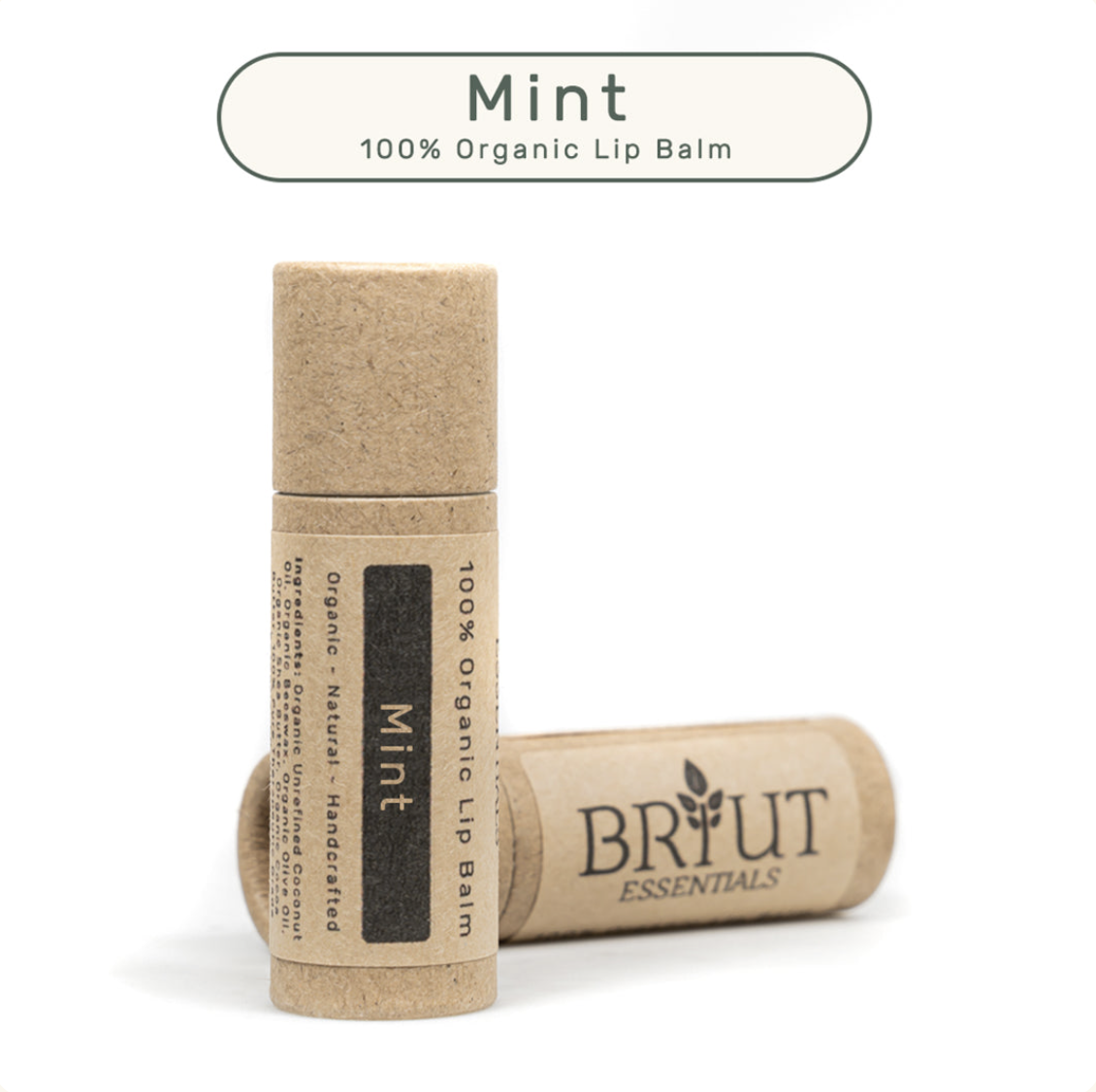 Organic MINT lip balm (100% sustainable)